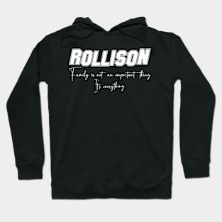 Rollison Second Name, Rollison Family Name, Rollison Middle Name Hoodie